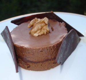 Fondant au chocolat et pralin