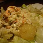 Salade de crabe et gingembre frais
