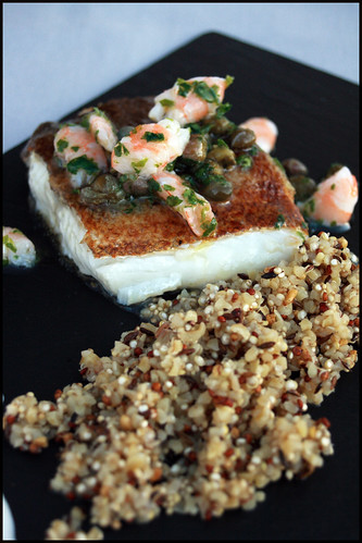 Pavé de cabillaud quinoa aux épices