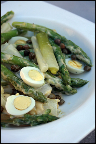 salade d'asperges et poireaux