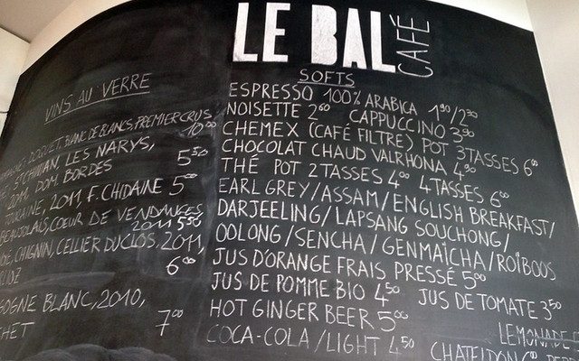 Le bal café (restaurant anglais à Paris)
