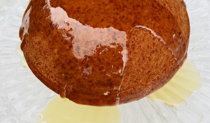 Golden syrup steamed pudding (gâteau à la mélasse cuit vapeur)