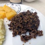 Haggis, neeps and tatties (plat traditionnel écossais)