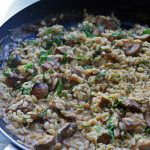 risotto aux pâtes et champignons
